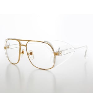 Vintage Safety Aviator Glasses with Protective Side Shields - Prodigy
