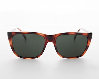 Gafas de sol unisex clásicas con montura rectangular grande - Nan