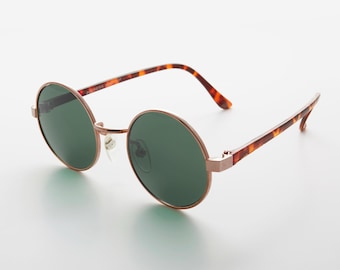 Round Hippie Retro Vintage Sunglasses - Rounder