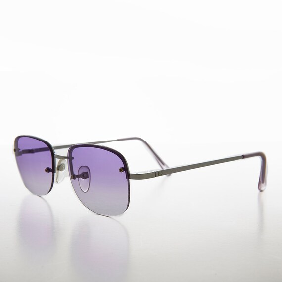 Tinted Rimless Y2k Vintage Sunglasses - June - image 1