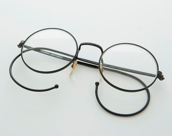 Round Eyeglasses with Cable Temples - Rudy