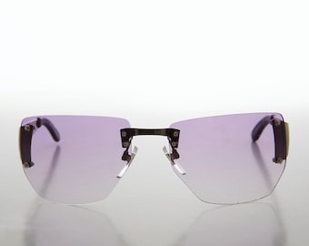 Gafas de sol Y2K sin montura con lentes tintadas de color - Emerson