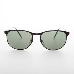 Classic Square Simple Black Vintage Sunglasses - Jones