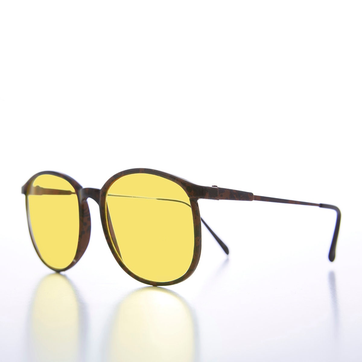Yellow Lens Large Schoolboy Vintage Sunglasses PJ