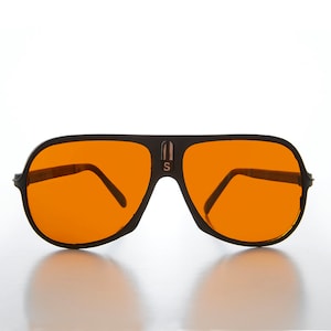 Very 80s Orange Lens Aviator Sunglass - Gondor