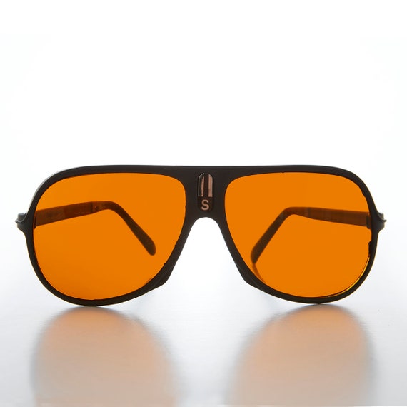 Very 80s Orange Lens Aviator Sunglass Gondor Etsy UK