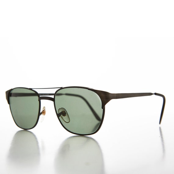 Square Pilot Fashion Vintage Unisex Sunglasses - … - image 4