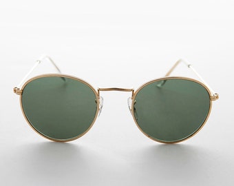 Round Gold Vintage Sunglasses -Julian