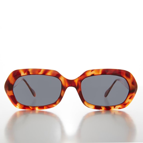 Rectangular Hexagon Mod Vintage Sunglass - Nadine - image 1