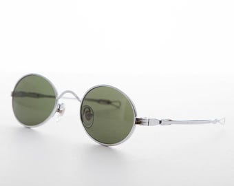 Oval Spectacle Sunglass with Adjustable Sliding Temples - Miyazaki