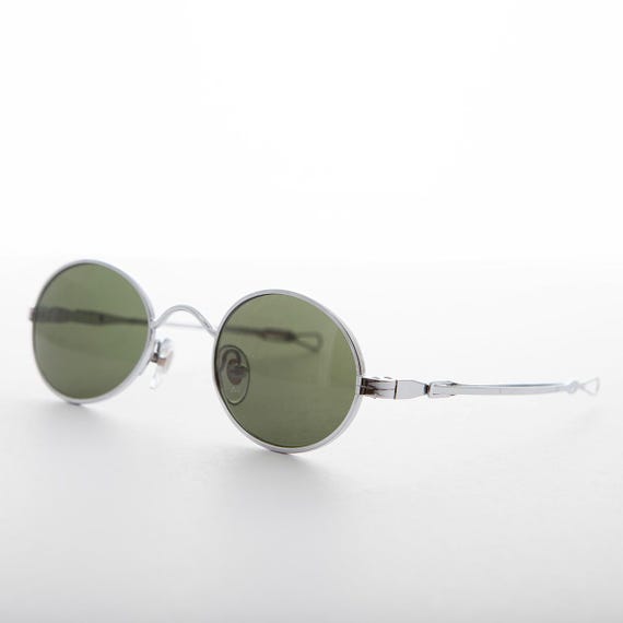 Oval Spectacle Sunglass with Adjustable Sliding Temples - Miyazaki