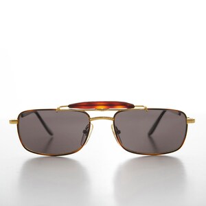 Buddy Square Black Aviator with Real Glass Impact Resistant Lens 