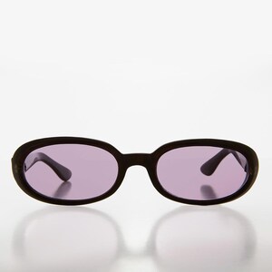 Small Oval Lens Vintage 90s Sunglasses
