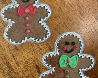 Gingerbread Man Laminated Fabric diecut- 2020 Holiday Collection