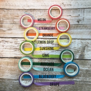 Washi Tape Rolle | Einfarbige Washi| Dünner Streifen Washi | Washi Tape| Washi | Washi Tape | Planer tape| Planer Zubehör| Planer Sticker