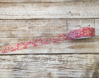 Washi Tape| Pink Floral Washi | Craft Tape