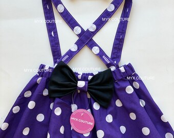 minnie mouse suspender dress