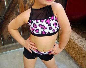 So Fierce Set, dancewear,Activewear, girls dancewear (Hot Pink) Last item!