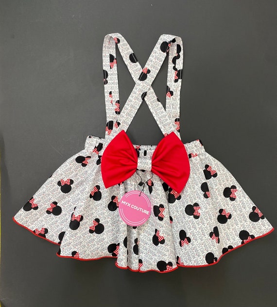 Minnie mouse suspender skirt discount