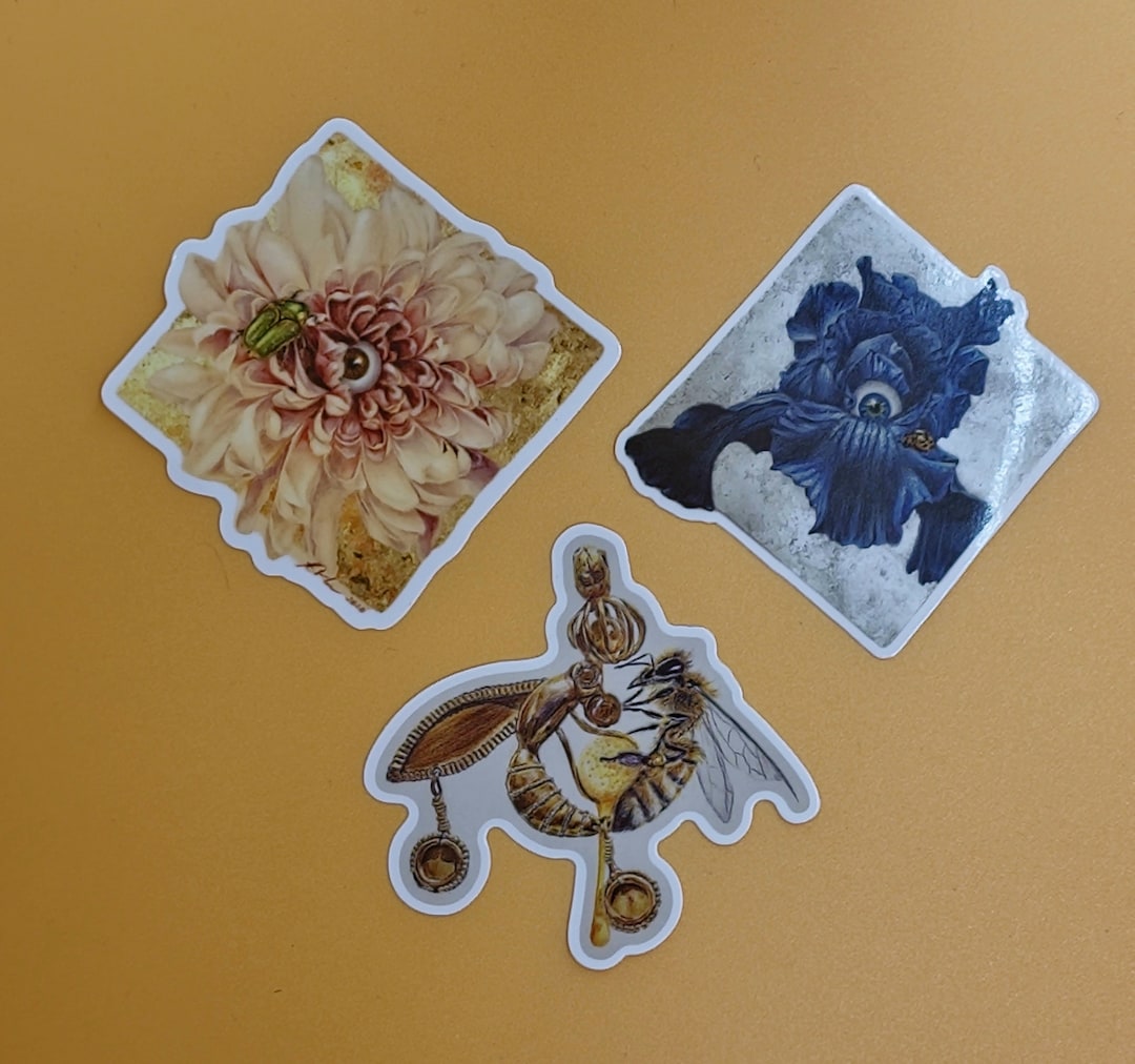 Original Artwork Vinyl Stickers - Etsy