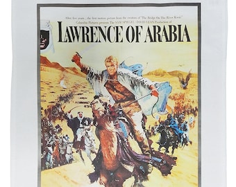 Lawrence of Arabia - Retro Style Advertising Poster Large Cotton Tea Towel