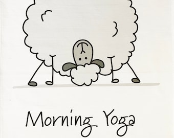 Morning Yoga Warm up - Cotton Tea Towel