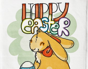 Happy Easter Large Cotton Tea Towel