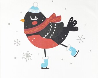 Baby Its Cold Outside Large Cotton Tea Towel
