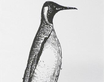 The Vintage Penguin Large Cotton Tea Towel
