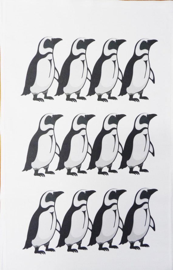 Antarctic Penguin Large Cotton Tea Towel
