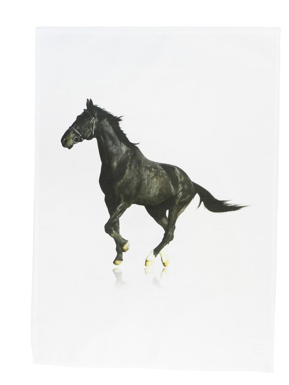 The Black Horse Cotton Tea Towel