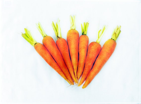 Bunch of carrots - Large Cotton Tea Towel