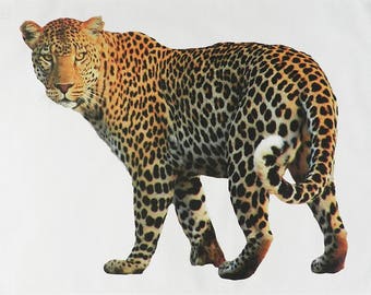The Big Leopard - Big Cat Large Cotton Tea Towel