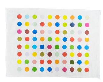 Spots! - Large Colourful Spotty Cotton Tea Towel
