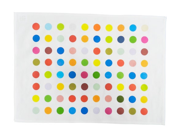 Spots! - Large Colourful Spotty Cotton Tea Towel