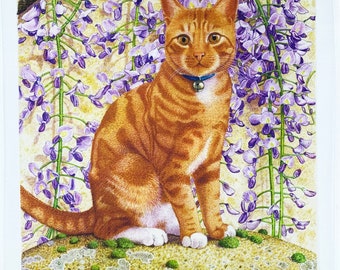 The Ginger Cat Large Cotton Tea Towel