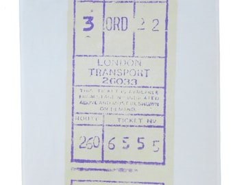 Bus Ticket Stub Cotton Tea Towel