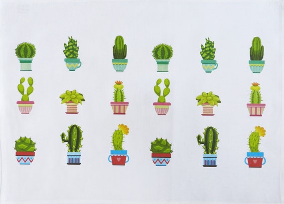The Cactus Collection - Large Cotton Tea Towel