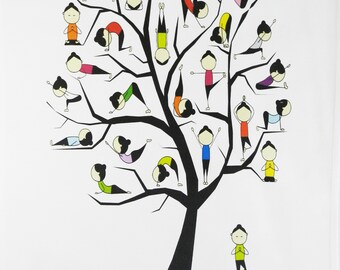 The Yoga Tree Cotton Tea Towel