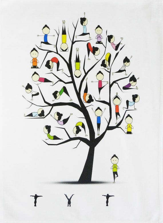 The Yoga Tree Cotton Tea Towel