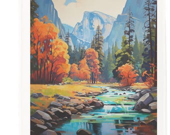 Yosemite Large Cotton Tea Towel