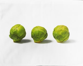 Sprouts on Parade - Large Cotton Tea Towel
