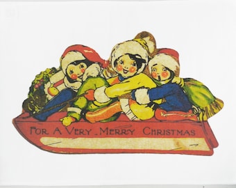 For a Very Merry Christmas - Large Christmas Tea Towel