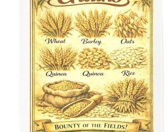 Harvested Grains Cotton Tea Towel