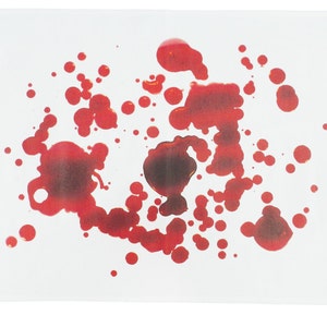 Blood stained and splattered design Large Cotton Tea Towel