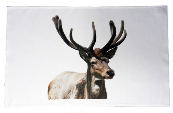 Woodland Deer Large Cotton Tea Towel