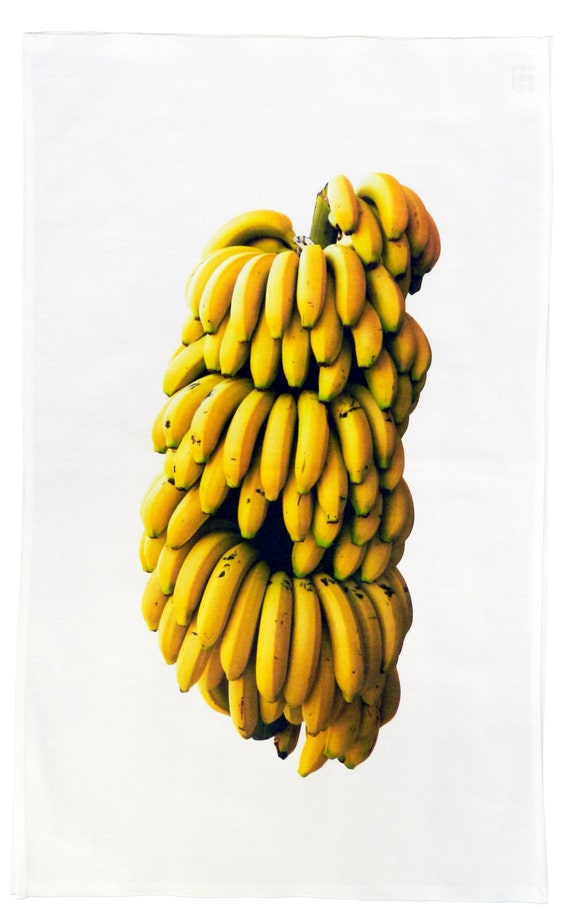 Banana Bunch Cotton Tea Towel - Food & Drink Series