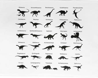 The Dinosaur Collection Cotton Tea Towel