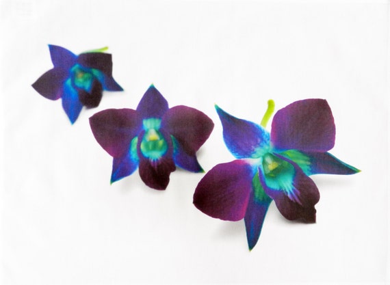 The Purple Orchid Large Cotton Tea Towel