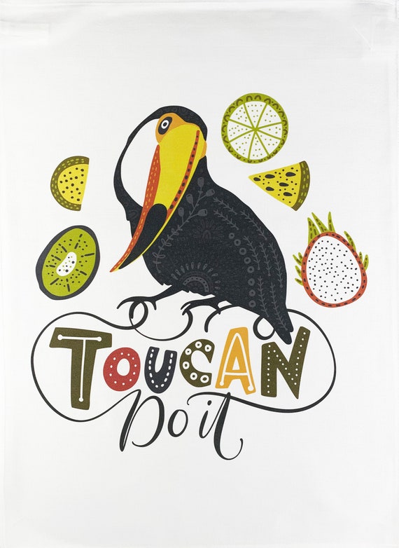 Toucan do it Large Cotton Tea Towel